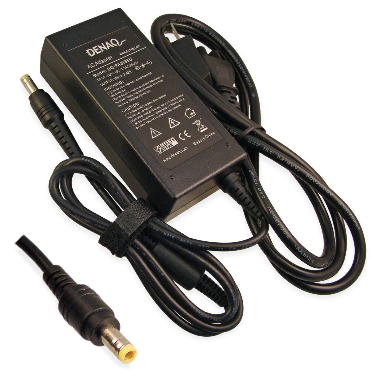 DENAQ DQ-PA3165U-5525 19V 3.42A 5.5mm-2.5mm AC Adapter for TOSHIBA Satellite Series Laptops
