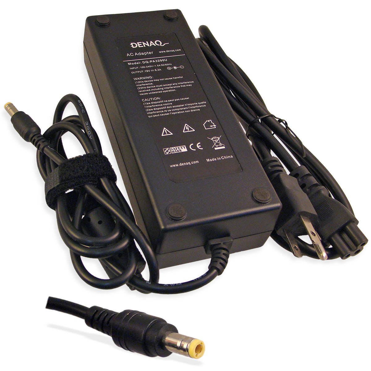 DENAQ DQ-PA3290U-5525 19V 6.3A 5.5mm-2.5mm AC Adapter for TOSHIBA Satellite Series Laptops