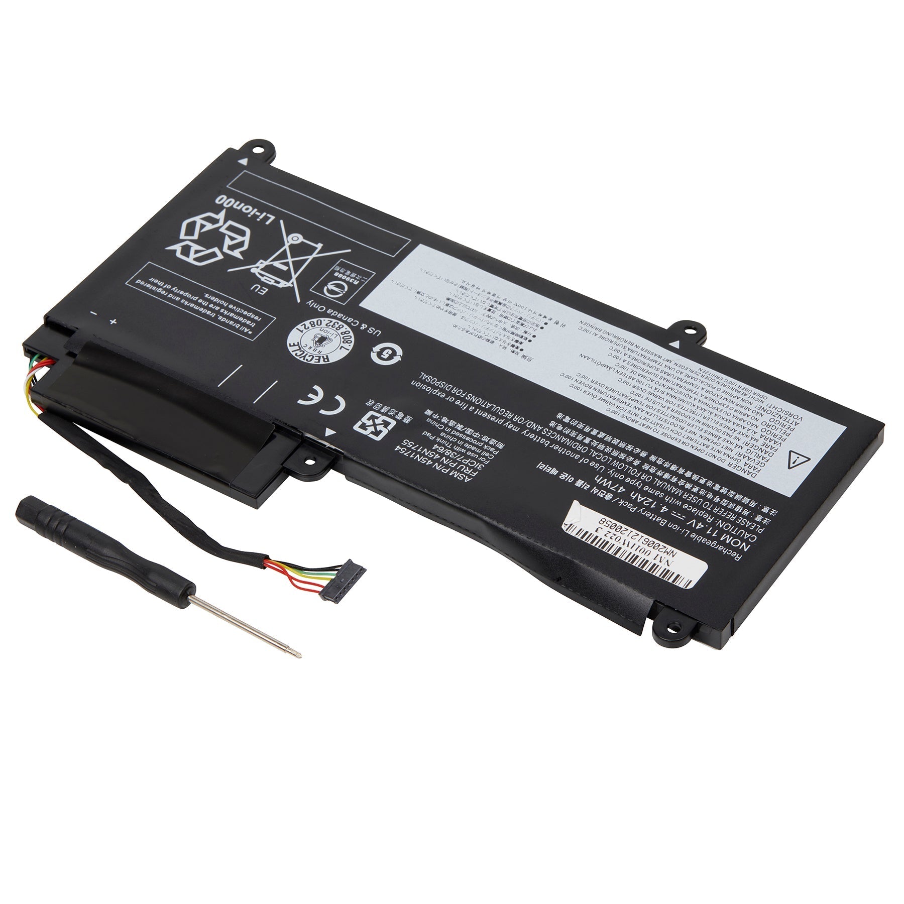 DENAQ NM-00HW022 11.4 volt 4120 mAh Lithium Ion battery fits the Lenovo ThinkPad E450