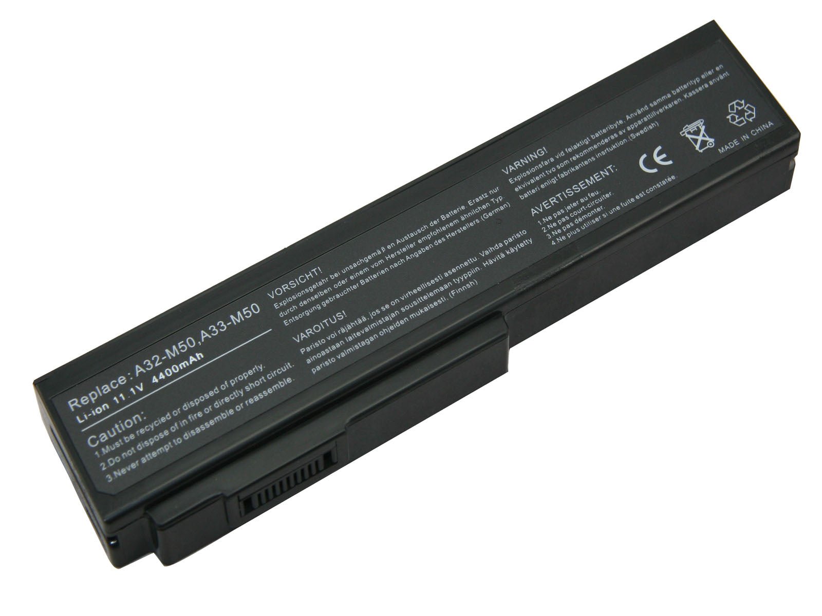 DENAQ NM-A32-M50 11.1 volt 4400 mAh Lithium Ion battery fits the ASUS M60 Laptop