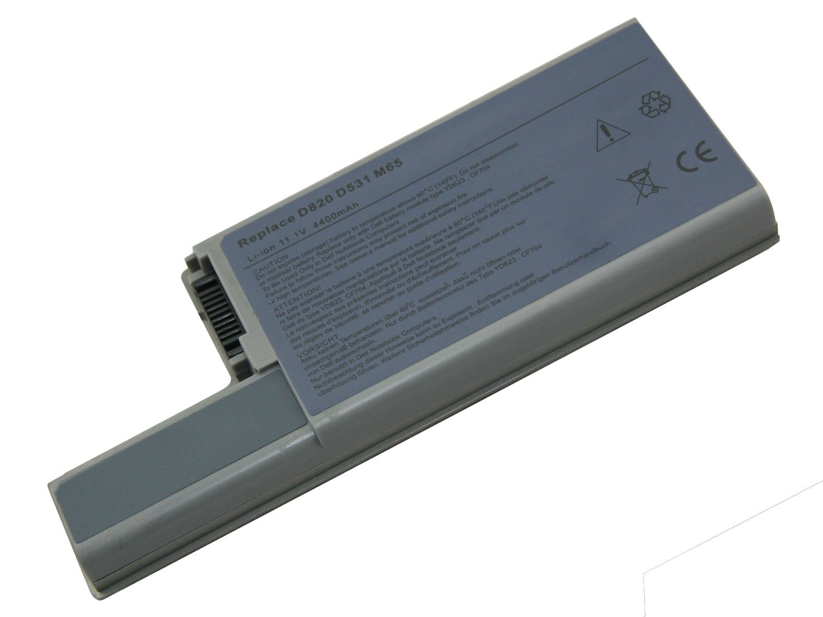 DENAQ NM-DF230 11.1 volt 4400 mAh Lithium Ion battery fits the Dell Latitude D531 Laptop