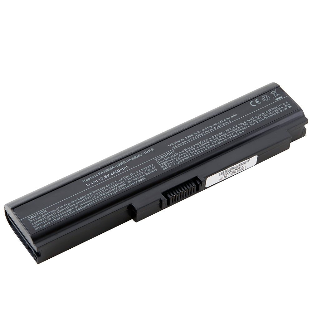 DENAQ NM-PA3593U-6 10.8 volt 4400 mAh Lithium Ion battery fits the Toshiba Portege M600 Laptop