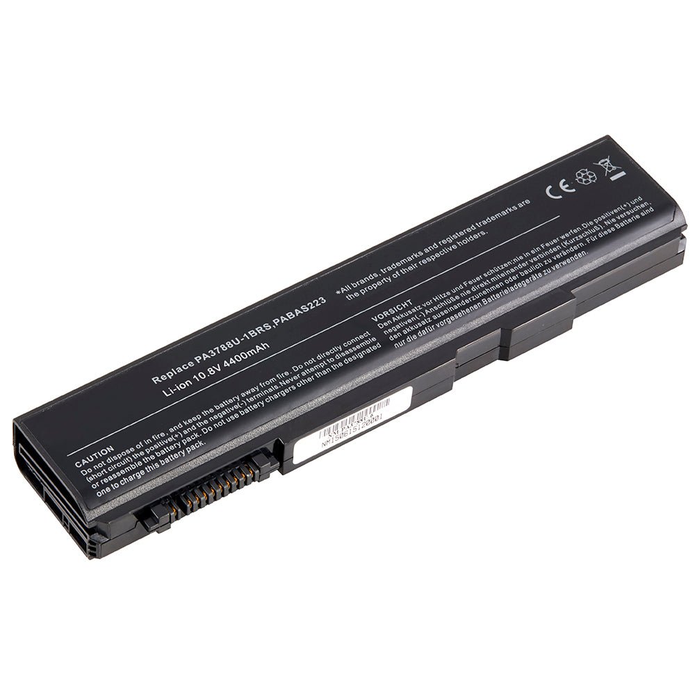 DENAQ NM-PA3788U-6 10.8 volt 4400 mAh Lithium Ion battery fits the Toshiba Dynabook Satellite B450/B Laptop