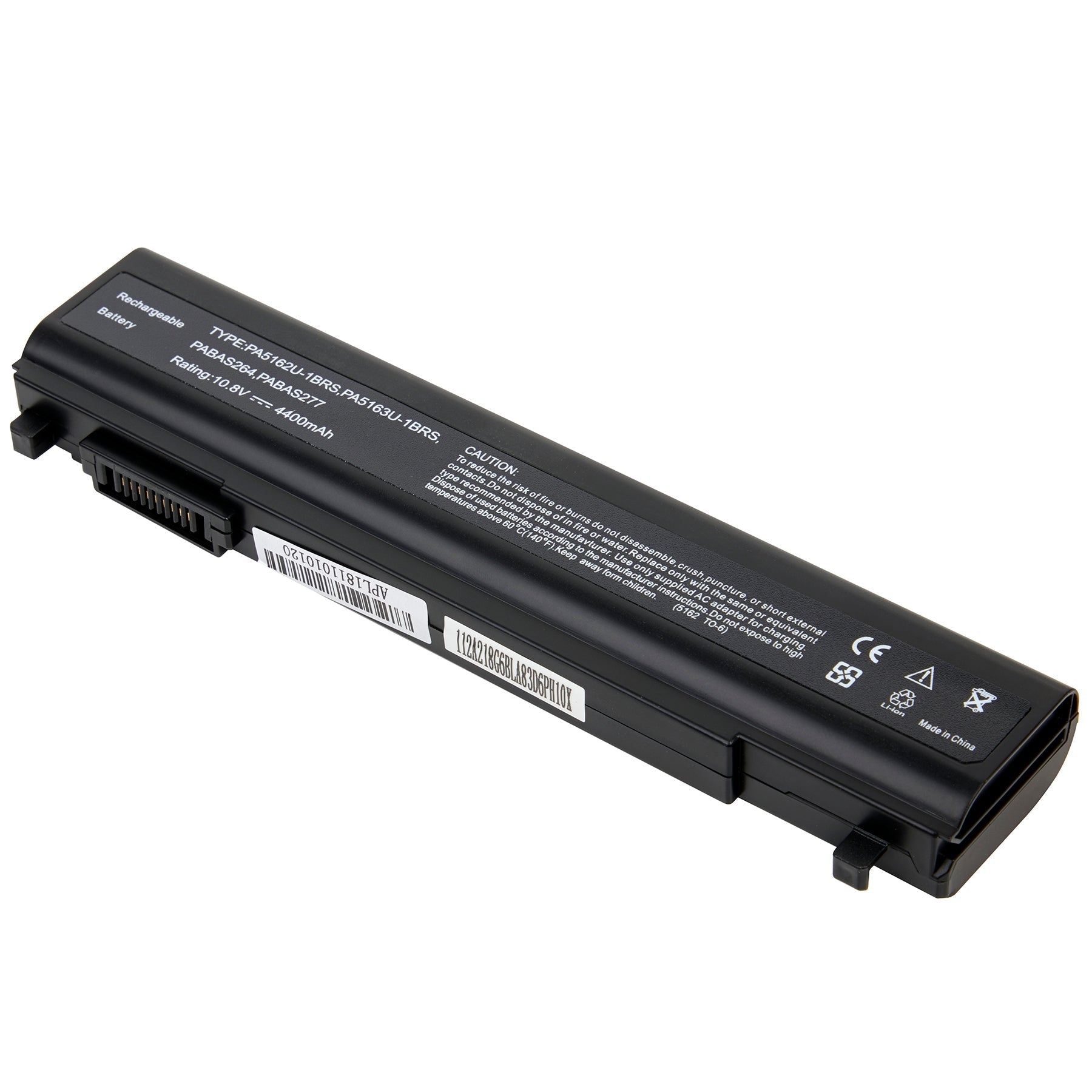 DENAQ NM-PA5162U-6 10.8 volt 4400 mAh Lithium Ion battery fits the Toshiba PA5162U-1BRS Laptop