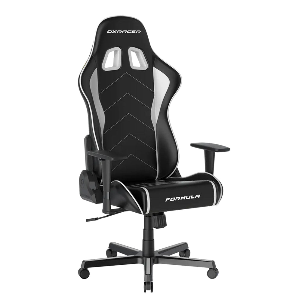 DXRacer Formula Series Black & White Leatherette Ergonomic XL Gaming Chair - GC/XLFH08LTC/NW