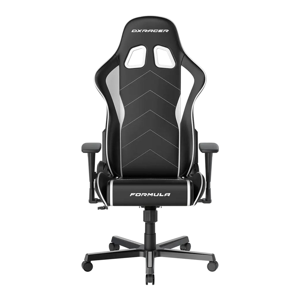 DXRacer Formula Series Black & White Leatherette Ergonomic XL Gaming Chair - GC/XLFH08LTC/NW