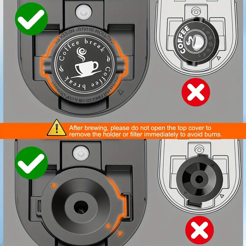 Compact Single-Cup Coffee Maker 6-12oz Rapid Brew Auto Shut-Off
