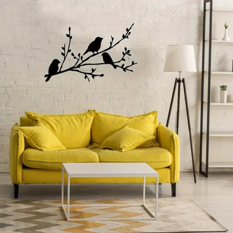 Bird on a Branch Metal Wall Art