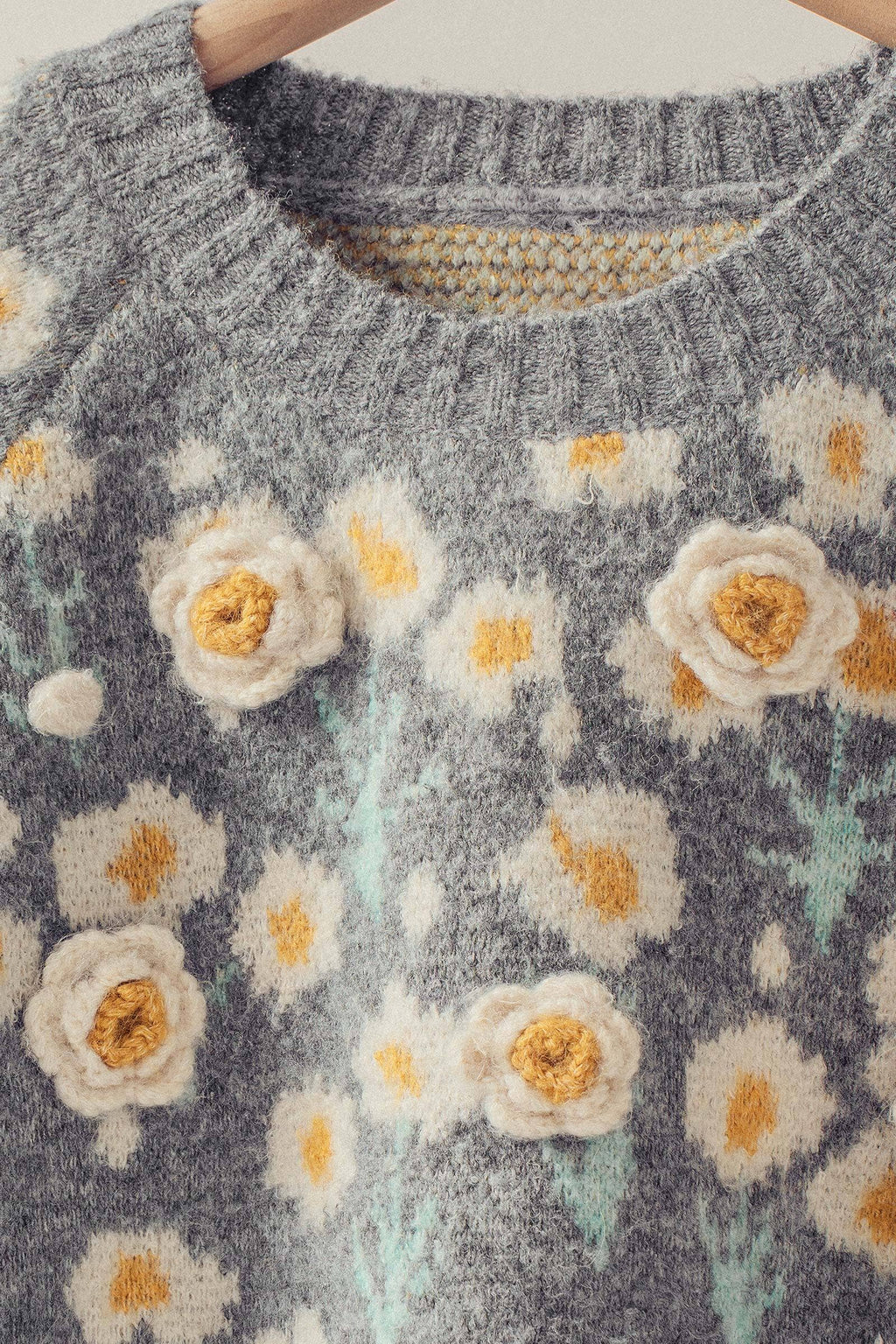 Daisy Embossed Sweater