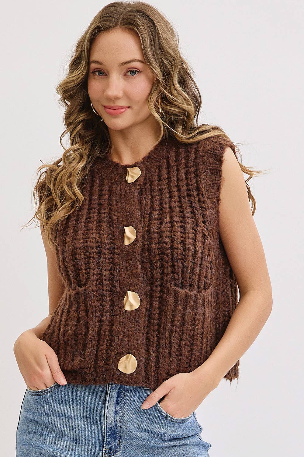 Chunk Knit Sweater Vest