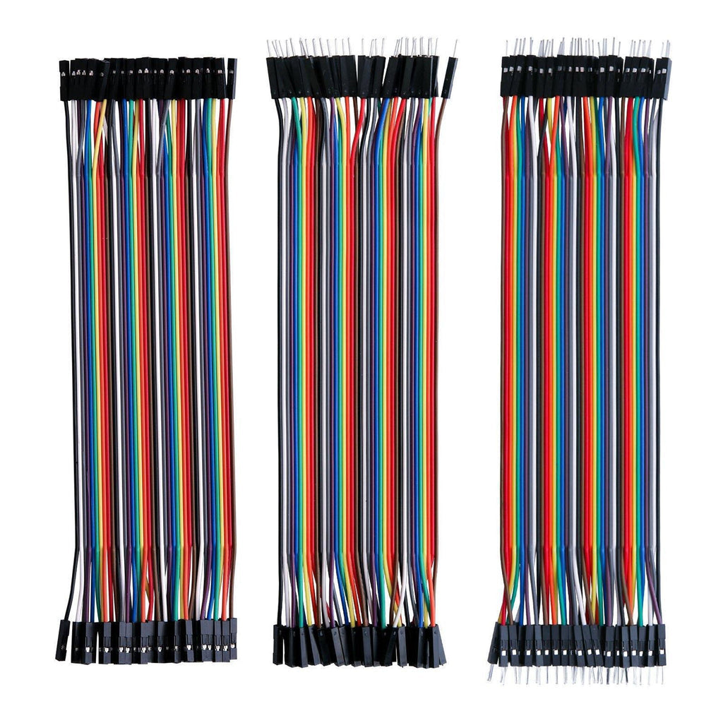 ELEGOO 120-Piece Multicolored Dupont Jumper Wire Kit