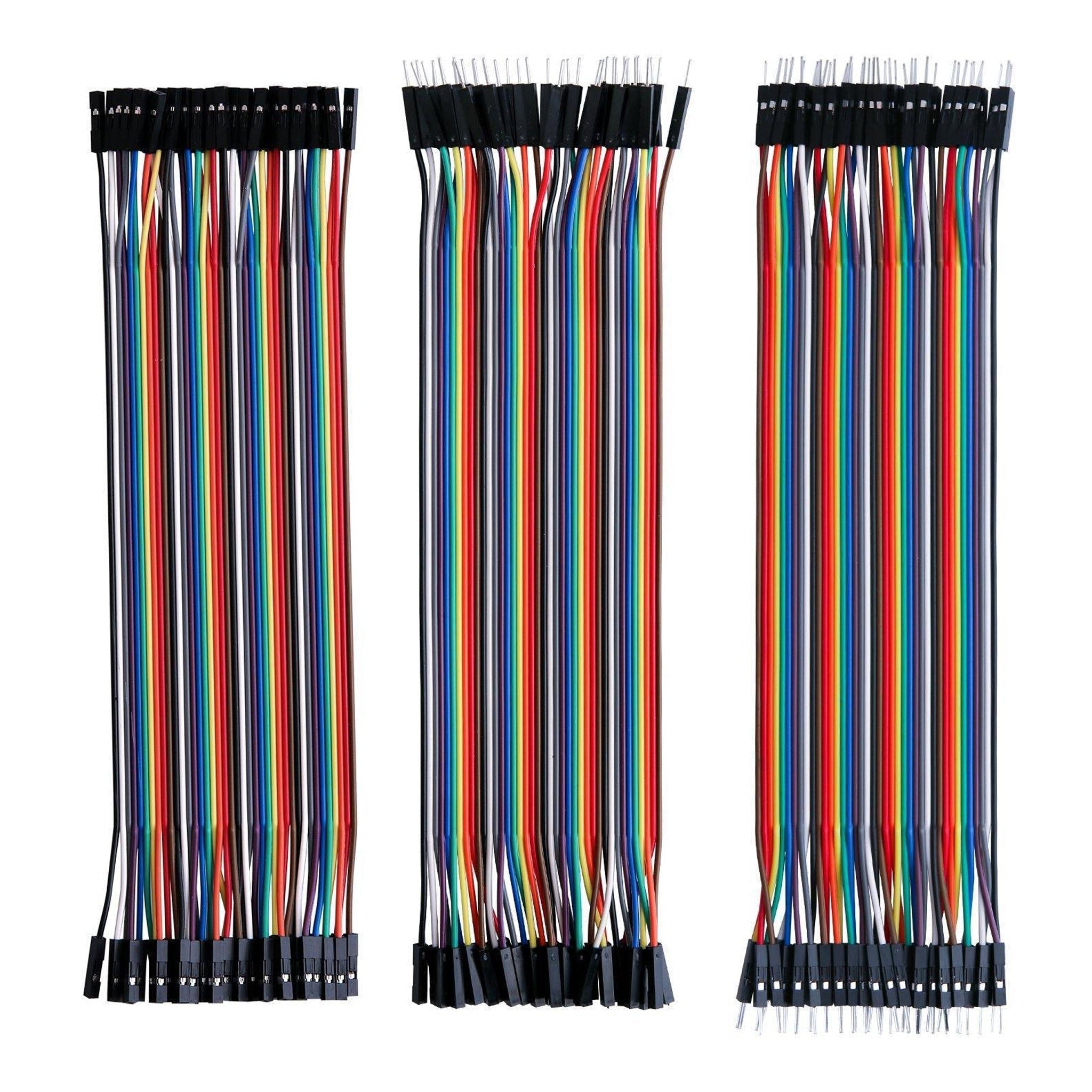 ELEGOO 120-Piece Multicolored Dupont Jumper Wire Kit