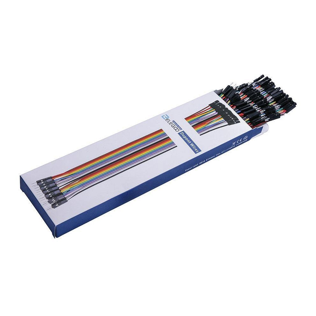 ELEGOO 120-Piece Multicolored Dupont Jumper Wire Kit