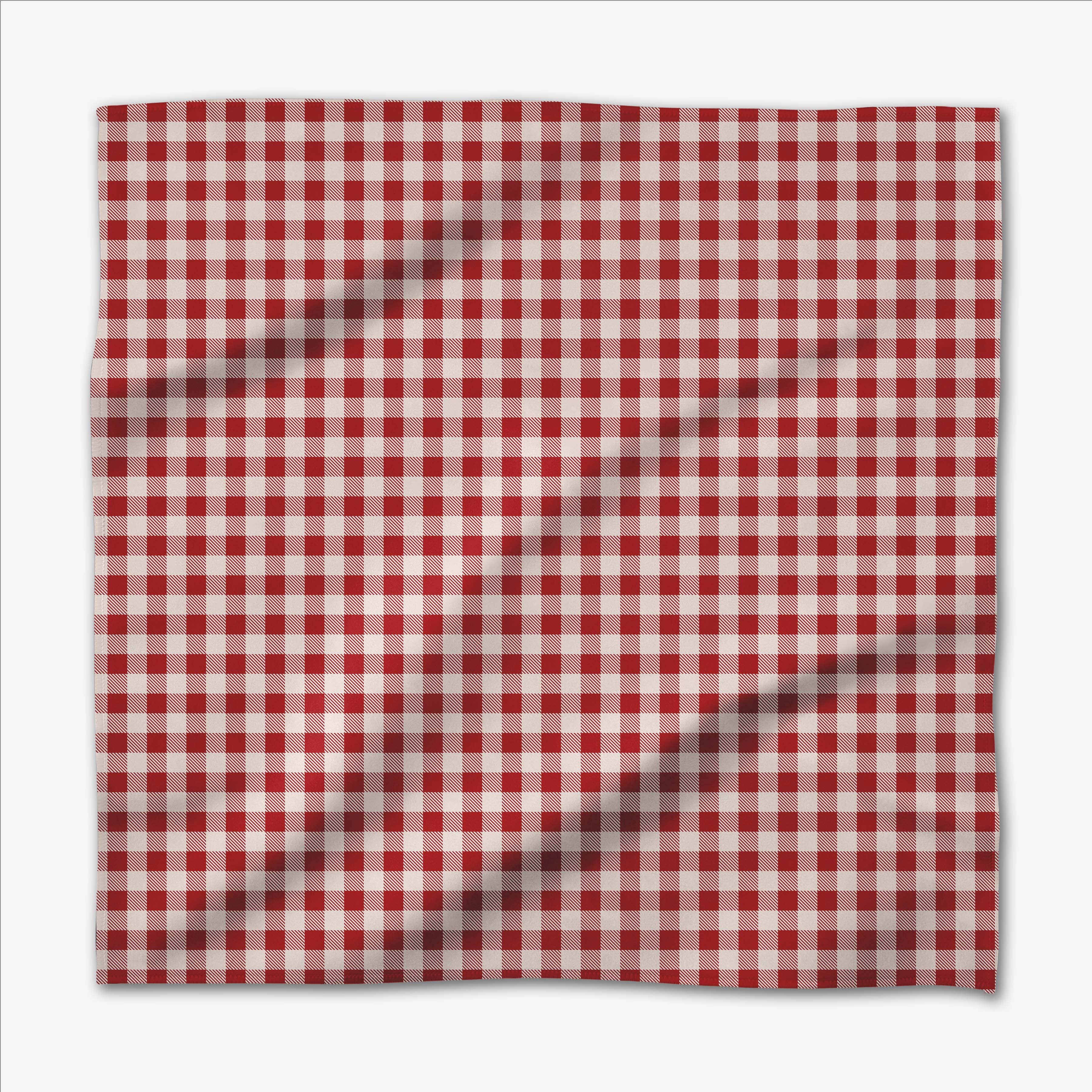 Christmas Gingham Dinner Napkin Set