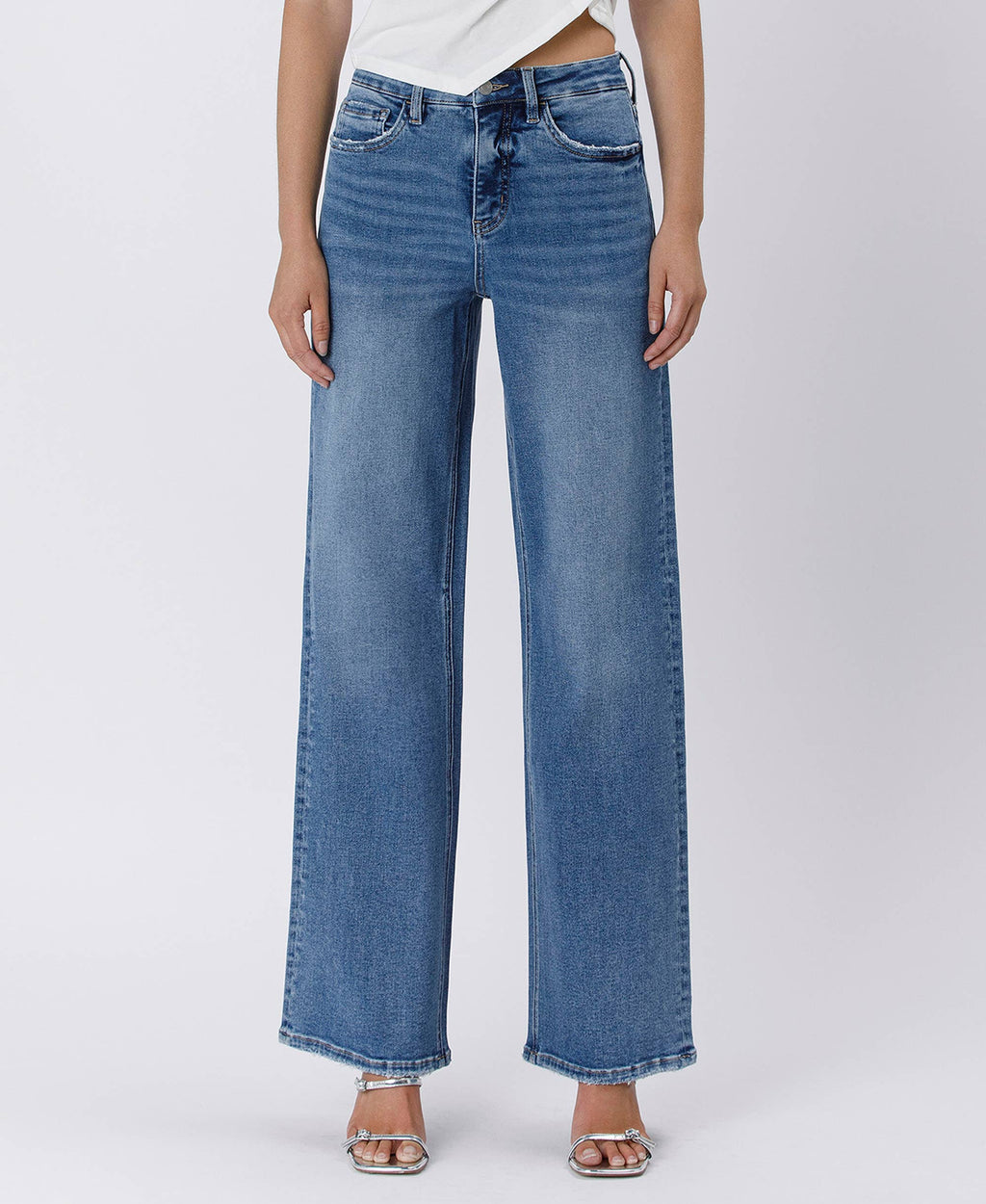 Tummy Control Super High Rise Baggy Jeans