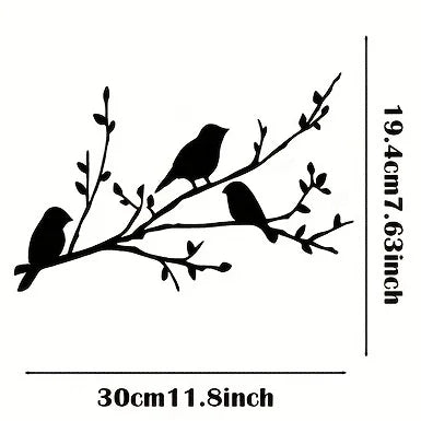 Bird on a Branch Metal Wall Art