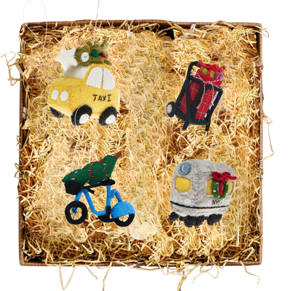 NYC Transportation Ornaments