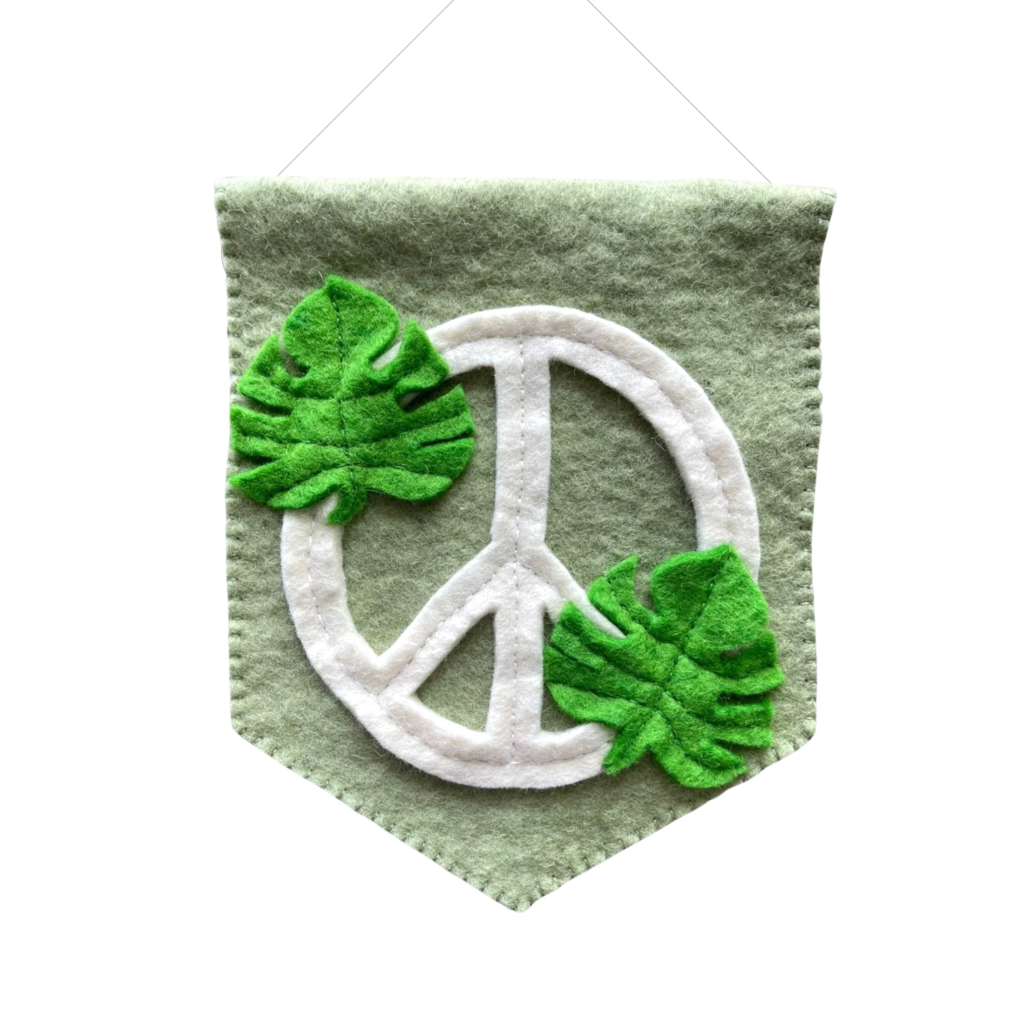 Peace Banner Flag - Green