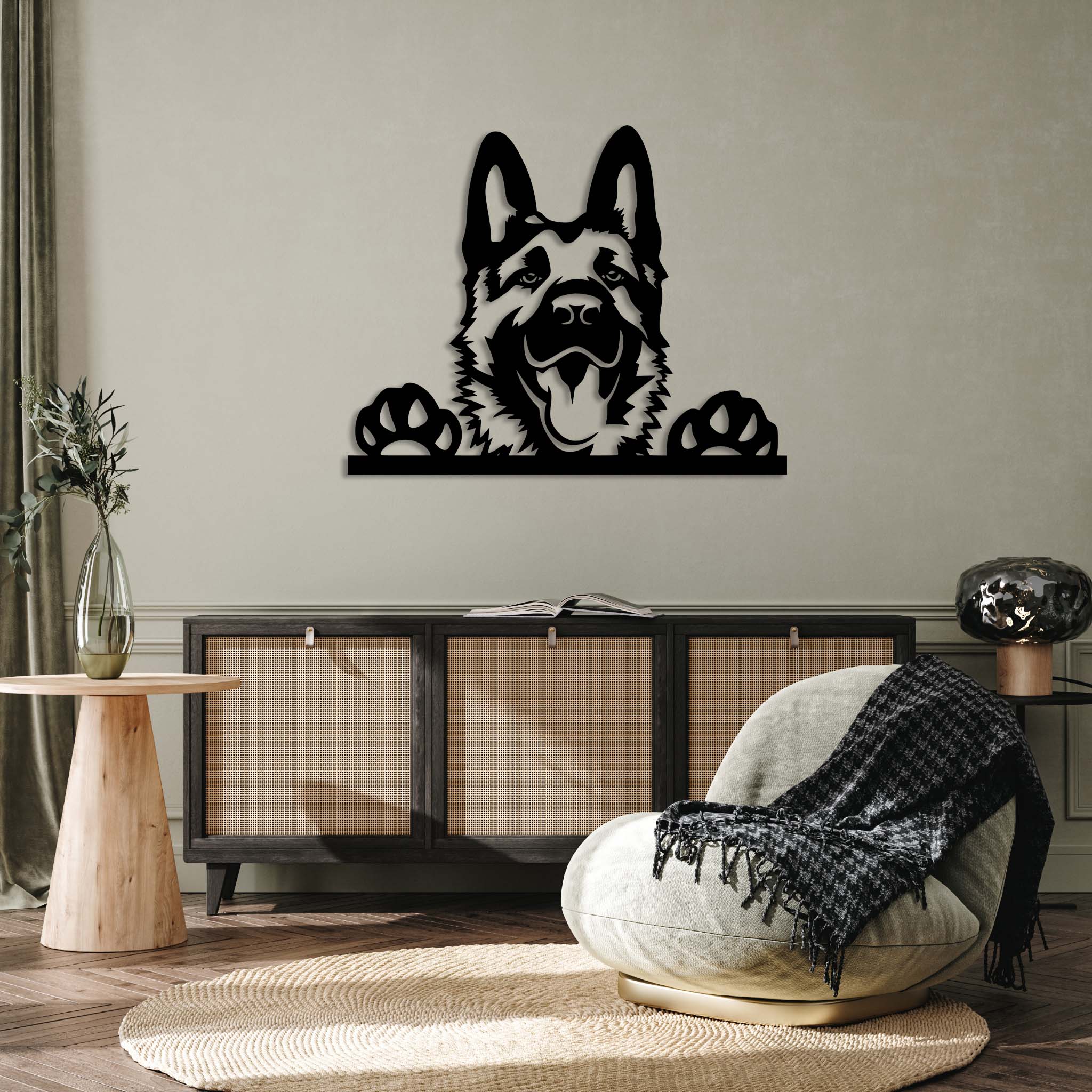 German Shepherd - Metal Wall Art