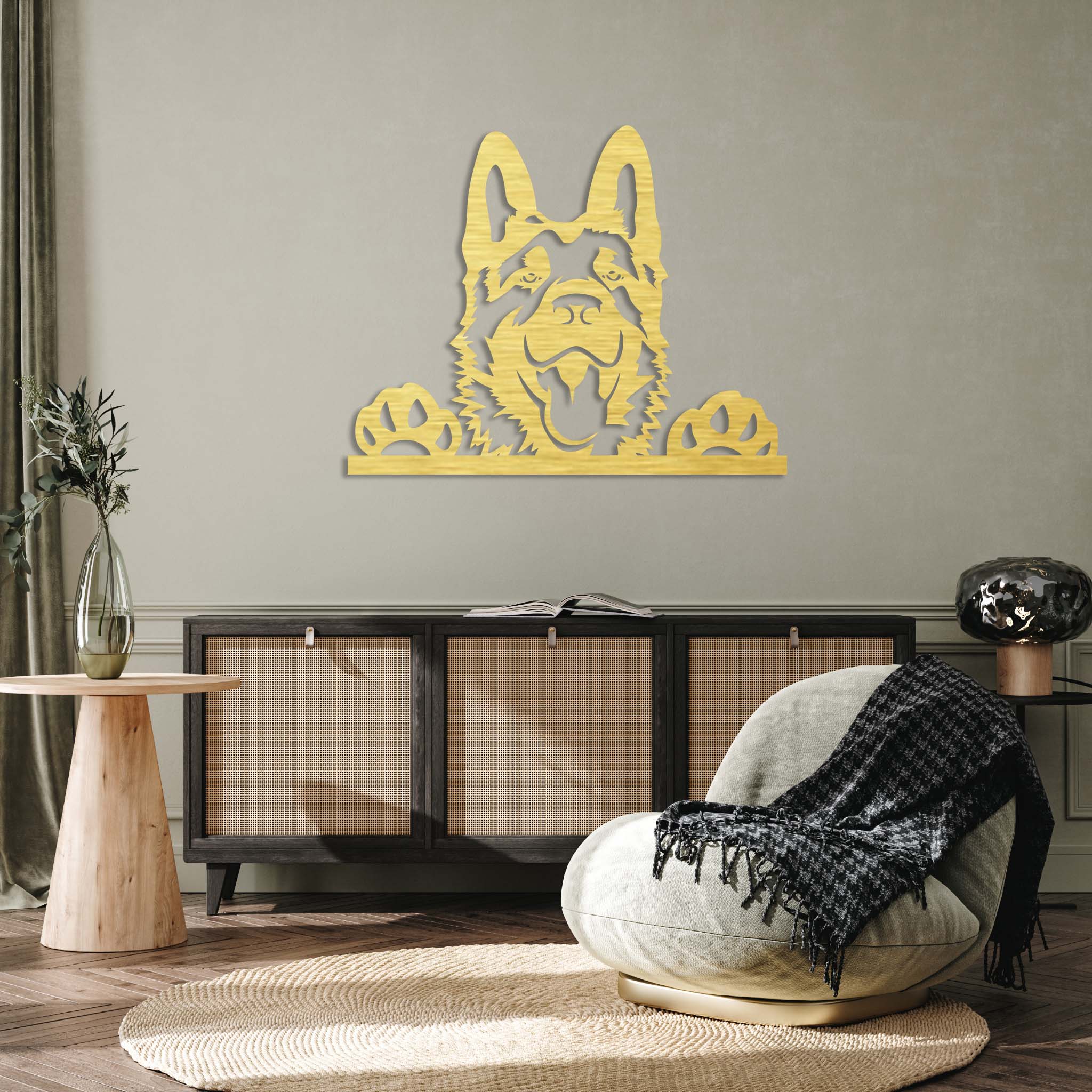 German Shepherd - Metal Wall Art