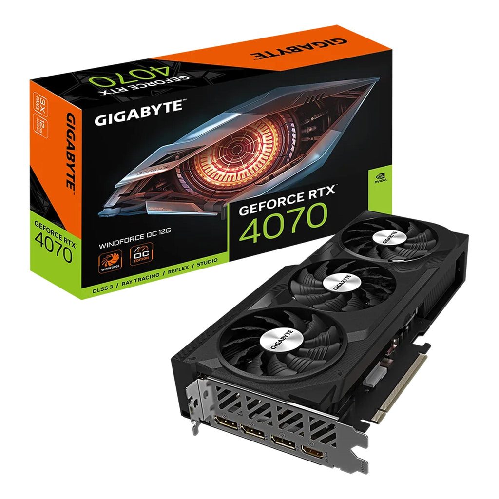 GIGABYTE GV-N4070WF3OC-12GD GeForce RTX 4070 Windforce OC 12G Graphics Card