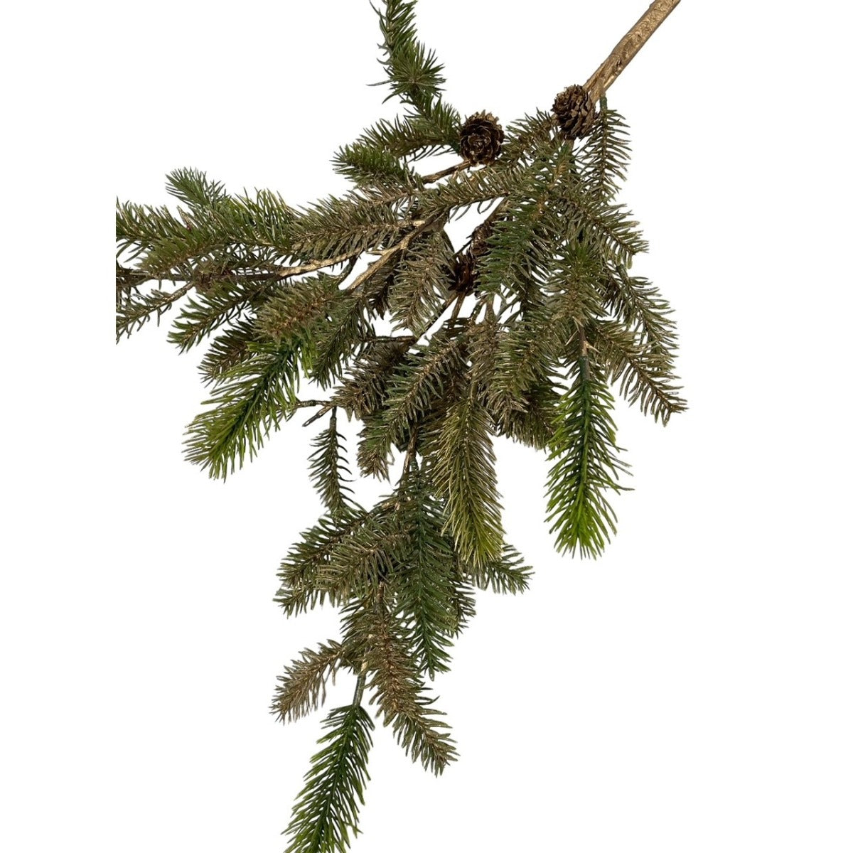 3 Gold Accented Greens with Cones