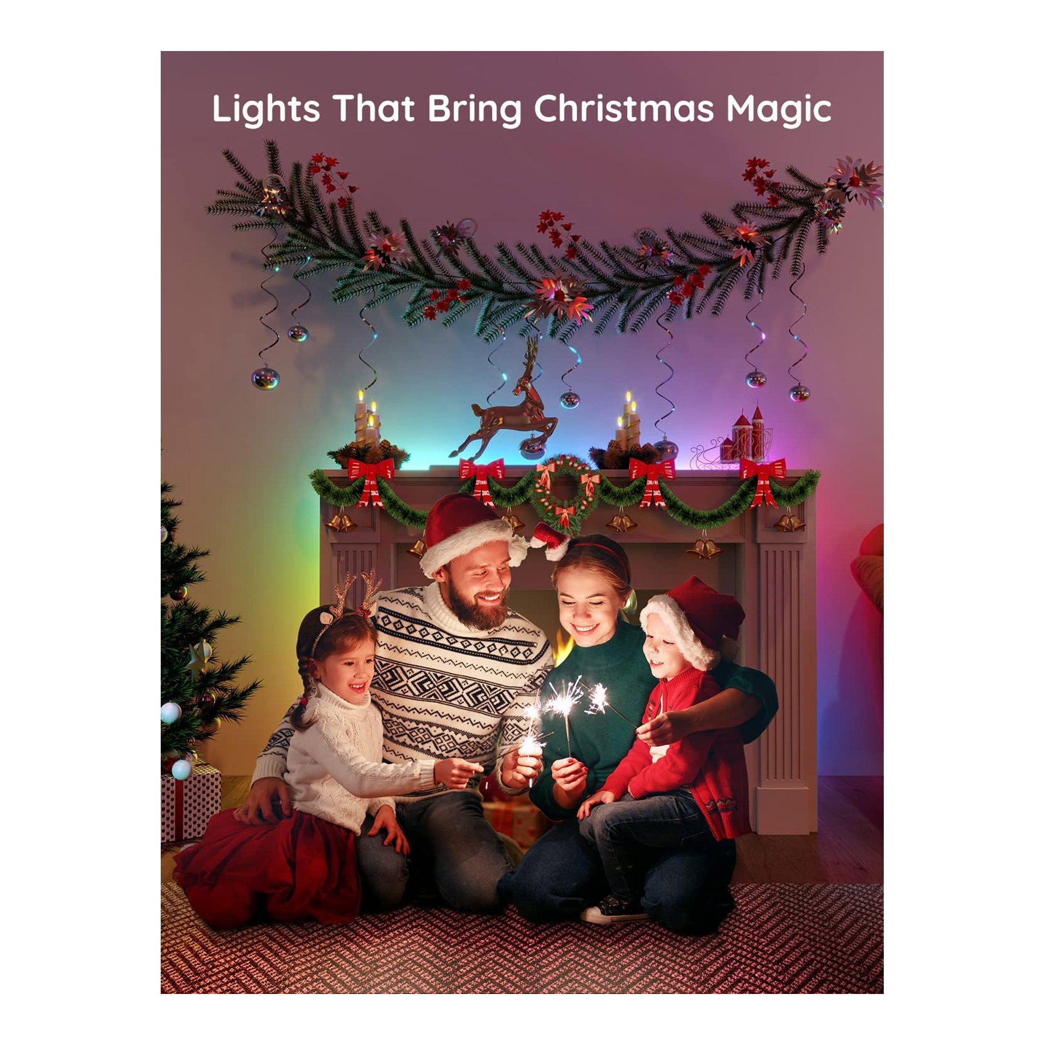 Govee H617A1D1 16.4ft Indoor RGBIC Smart LED Strip Lights