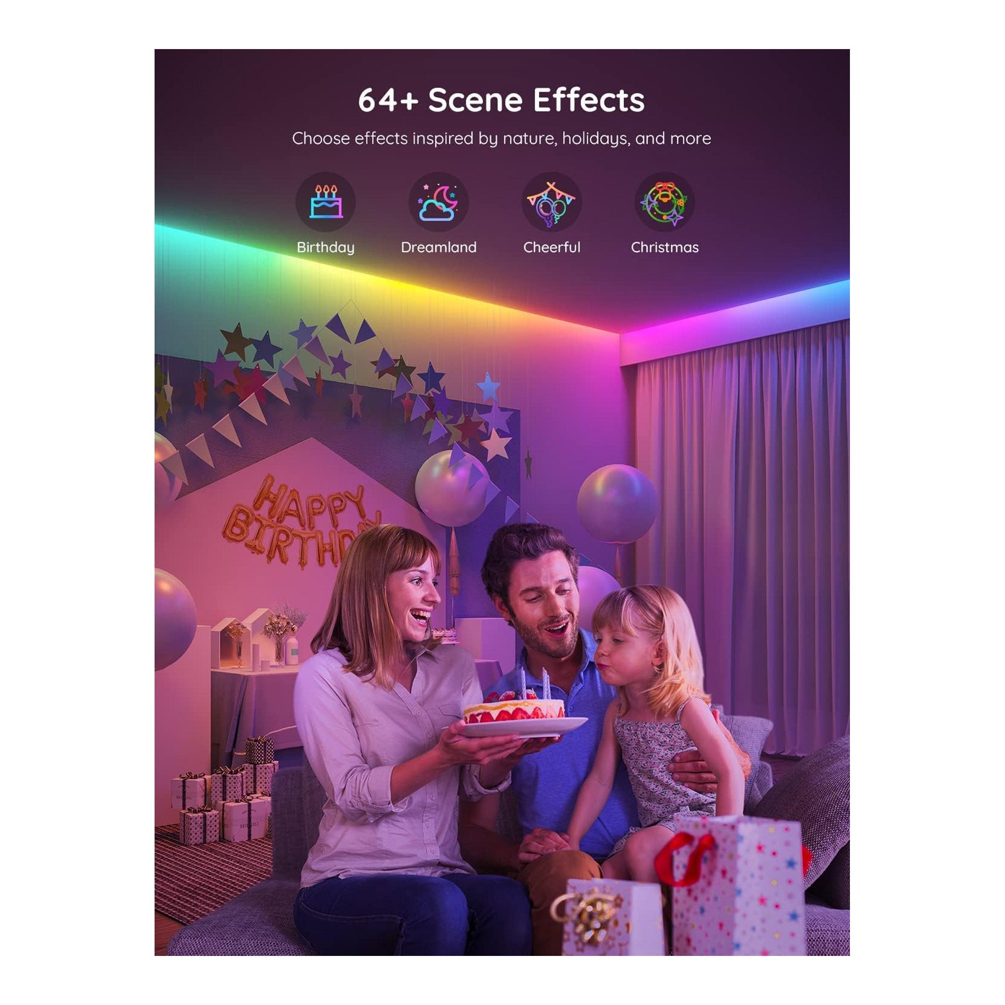 Govee H617A1D1 16.4ft Indoor RGBIC Smart LED Strip Lights