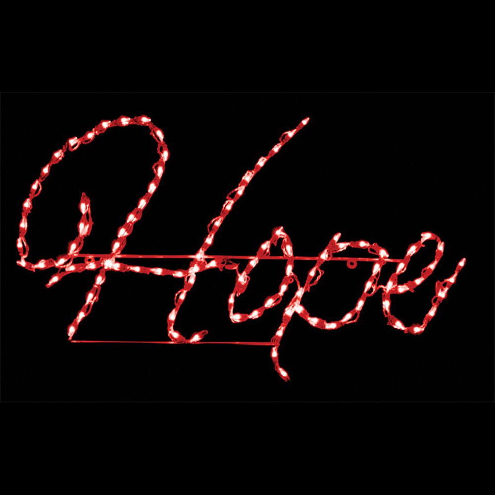 LED Hope Sign (Red)