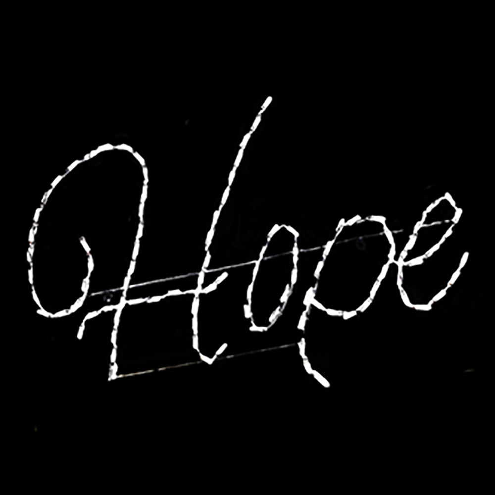 LED Hope Sign (White Lights)
