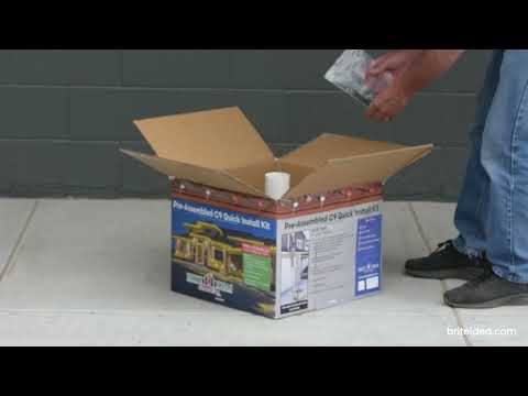 Pre-Assembled C9 Quick Install Kit with Warm White C9 Bulbs