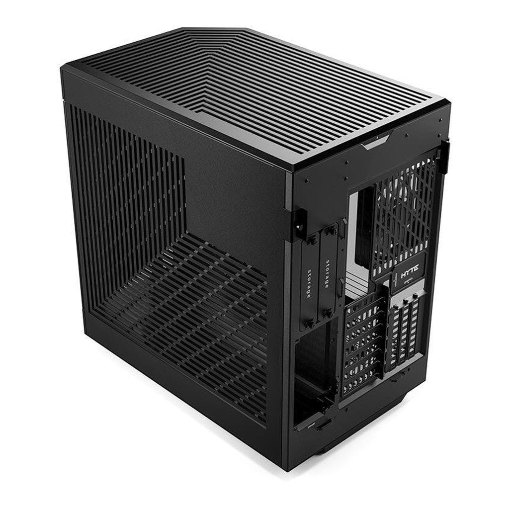 HYTE CS-HYTE-Y60-B Modern Aesthetic Dual Chamber Mid-Tower ATX Computer Gaming Case with PCIE 4.0 Riser Cable Included - Black