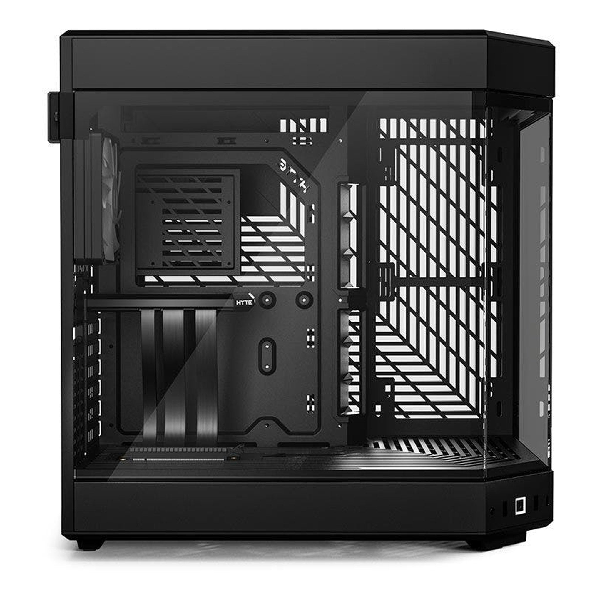 HYTE CS-HYTE-Y60-B Modern Aesthetic Dual Chamber Mid-Tower ATX Computer Gaming Case with PCIE 4.0 Riser Cable Included - Black