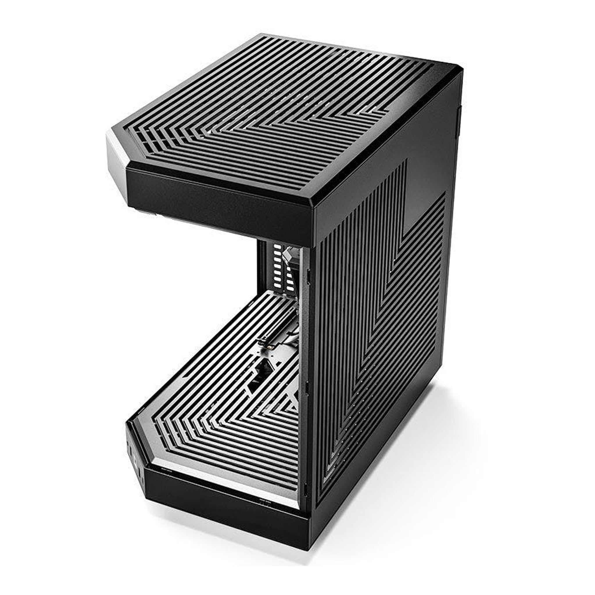 HYTE CS-HYTE-Y60-B Modern Aesthetic Dual Chamber Mid-Tower ATX Computer Gaming Case with PCIE 4.0 Riser Cable Included - Black
