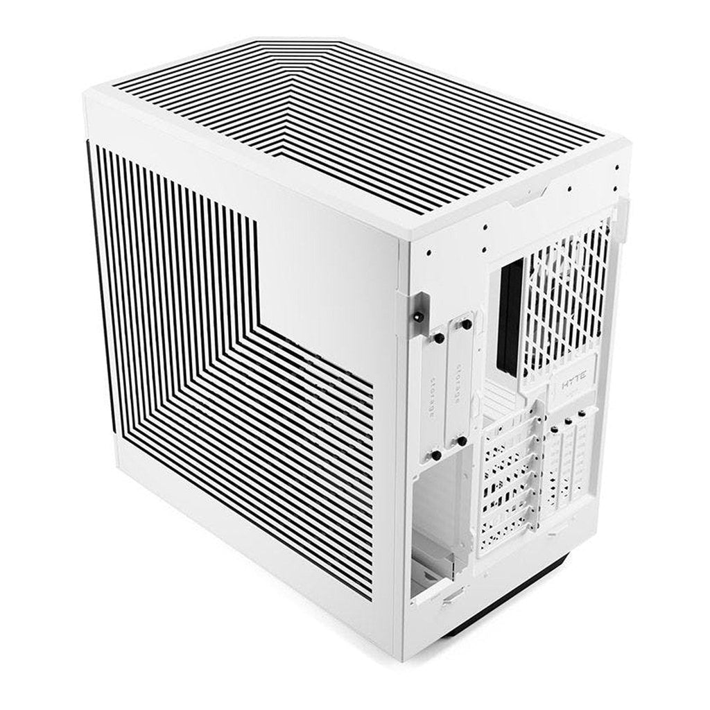 HYTE CS-HYTE-Y60-WW Modern Aesthetic Dual Chamber Mid-Tower ATX Computer Gaming Case with PCIE 4.0 Riser Cable Included - Snow White