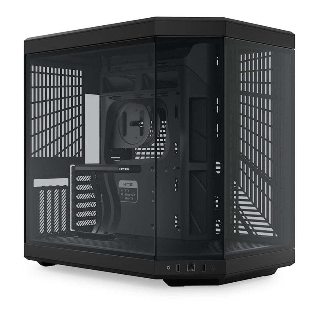 HYTE CS-HYTE-Y70-B Y70 Modern Aesthetic Dual Chamber Mid-Tower ATX Computer Gaming Case with PCIE 4.0 Riser Cable Included - Black