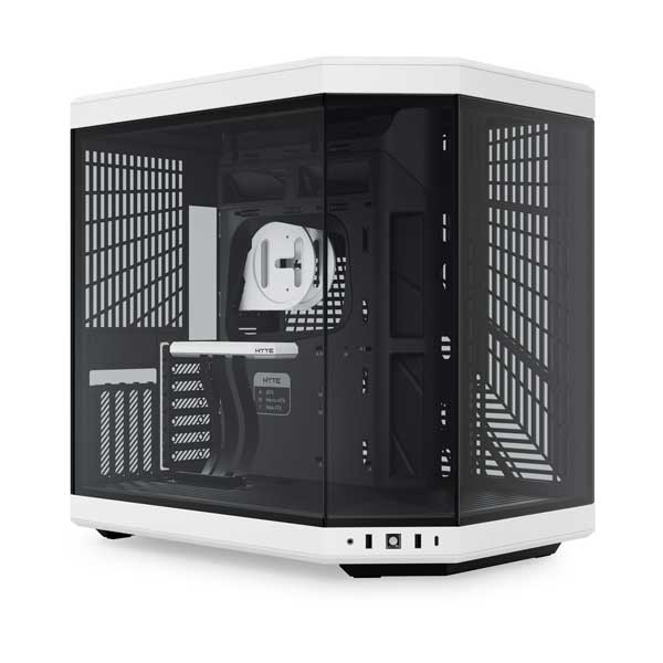 HYTE Dual-Chamber Mid-Tower ATX Computer Case - Black / White (CS-HYTE-Y70-BW)
