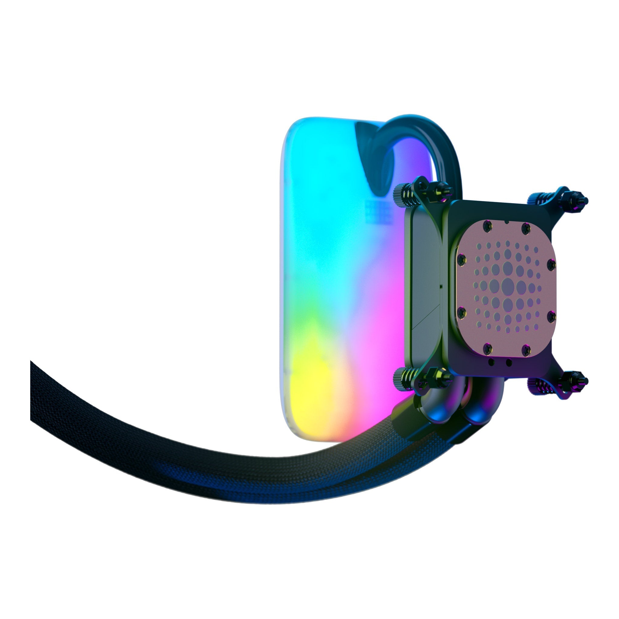 HYTE THICC Q60 240mm AIO Digital Processor Liquid Cooler with 5" Ultraslim IPS Display