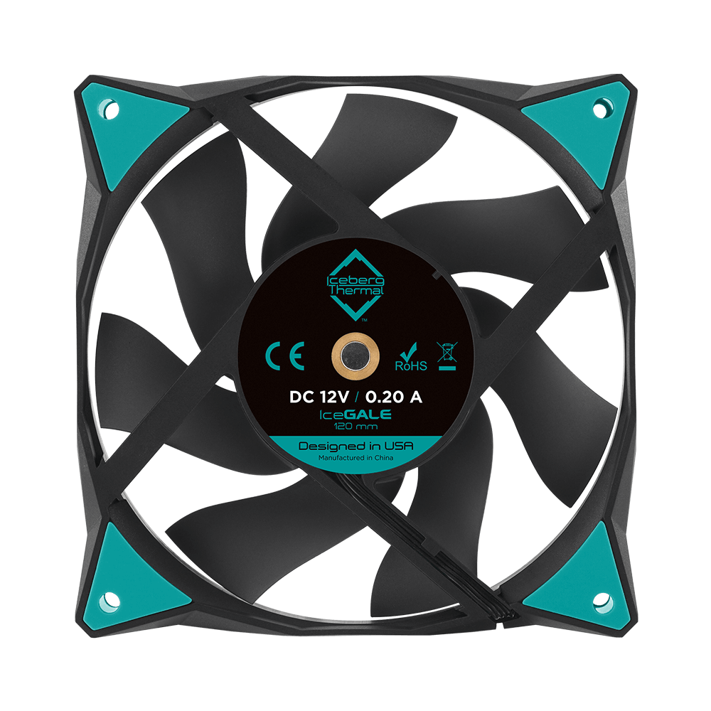 Iceberg Thermal ICEGALE12D-C0A 120mm IceGALE Xtra Case Fan