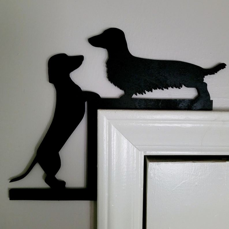 Metal Adorable Pet Door Topper