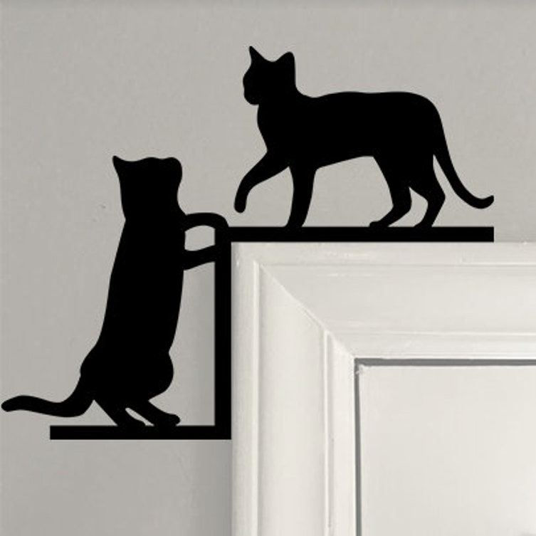Metal Adorable Pet Door Topper