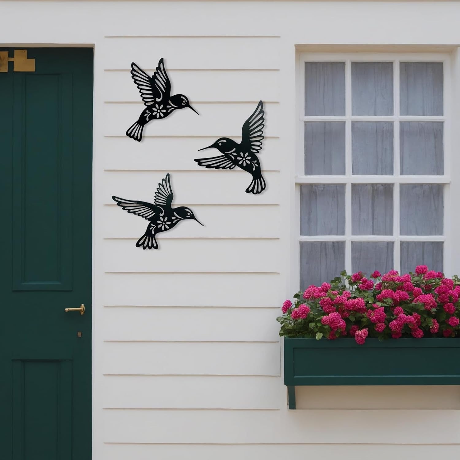 Metal Hummingbird Wall Art Decor