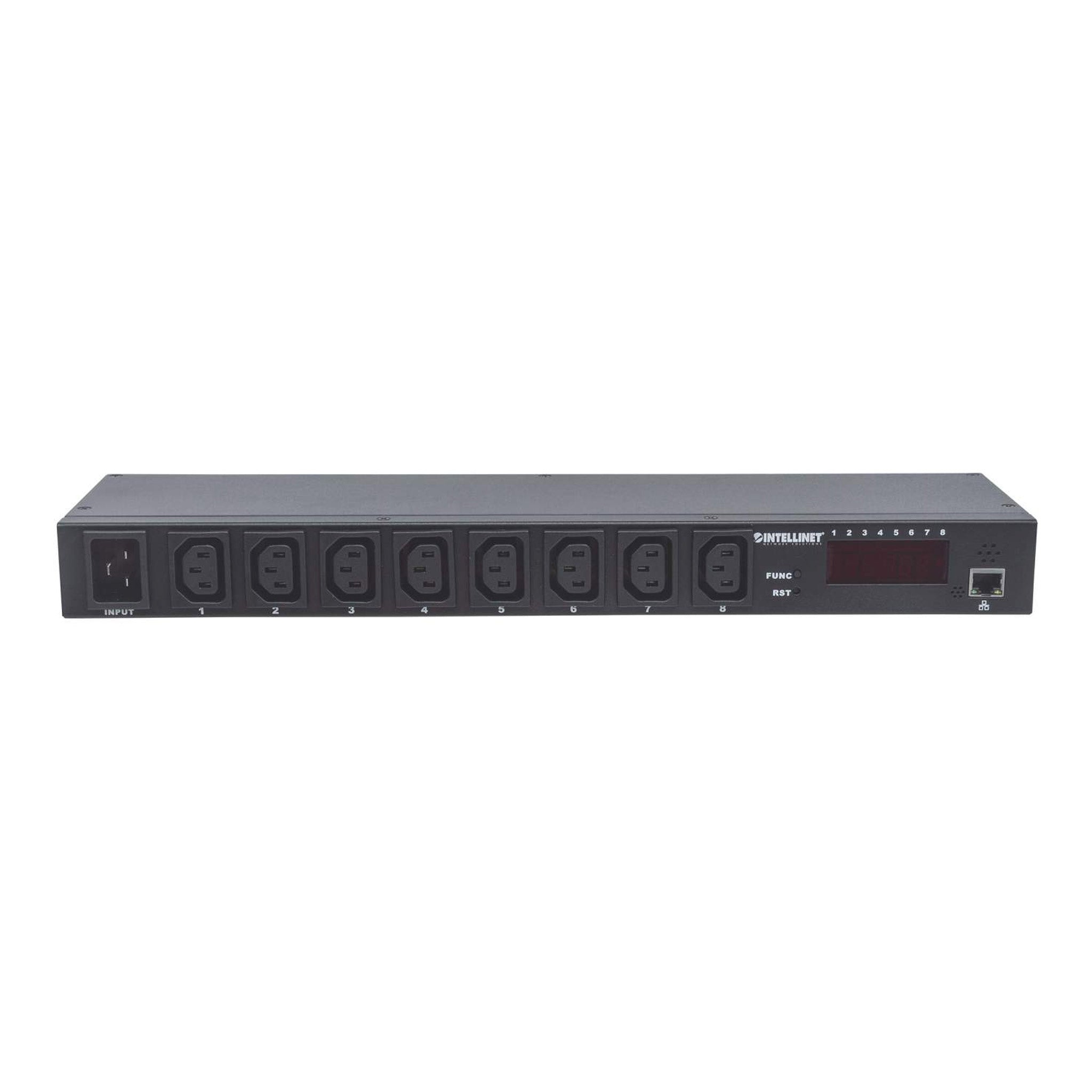 Intellinet 163682 19" 8-Port Rackmountable Intelligent Power Distribution Unit