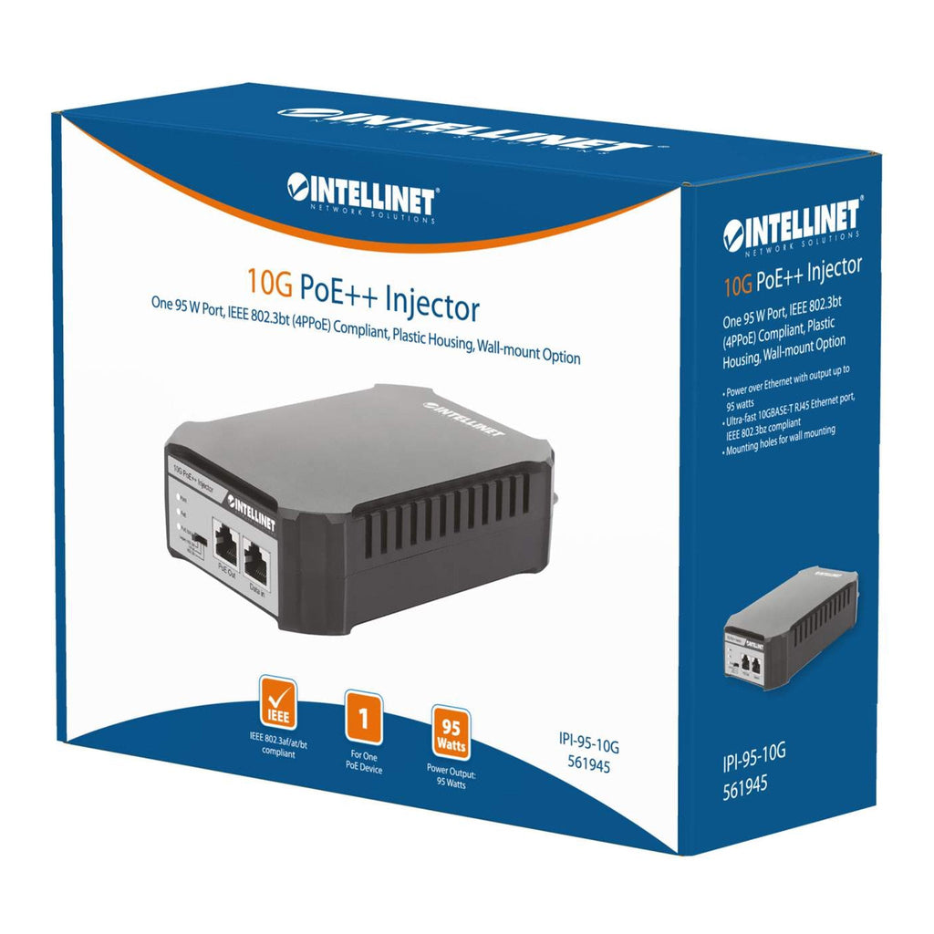 Intellinet 561945 10G PoE++ Injector - 95W