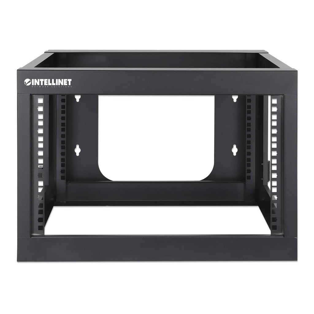 Intellinet 716031 19" 6U Wall Mount Open Frame Network Rack - Rear-Hinged Swing Frame