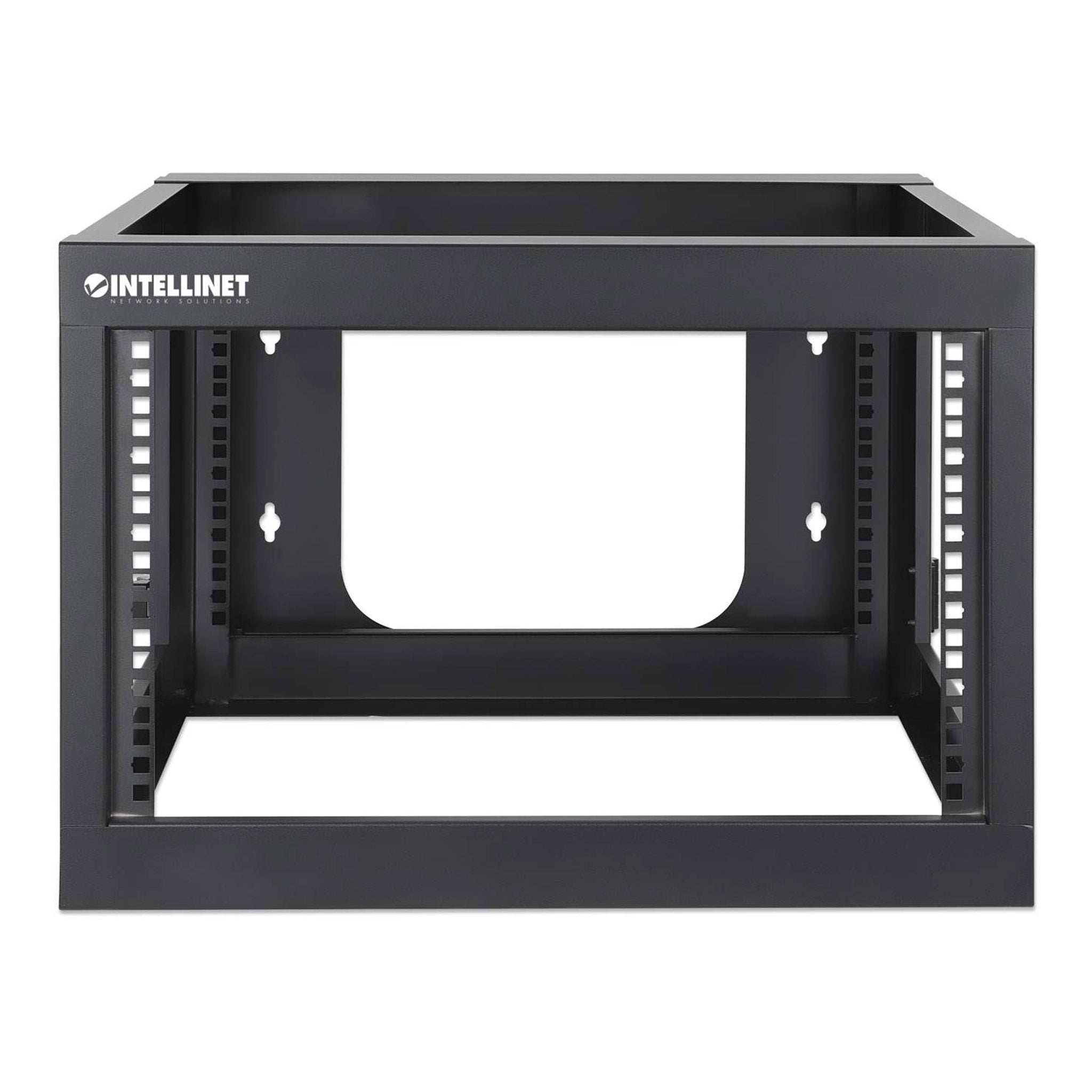 Intellinet 716031 19" 6U Wall Mount Open Frame Network Rack - Rear-Hinged Swing Frame