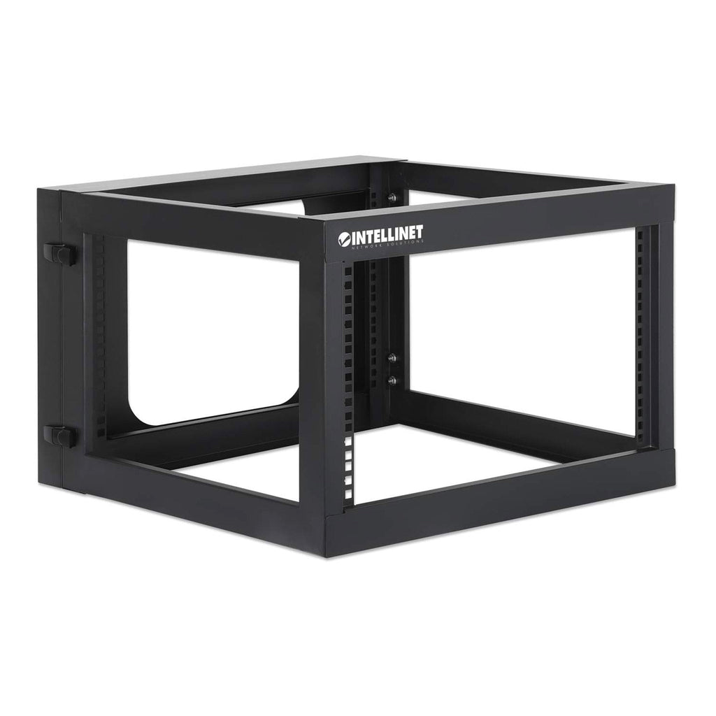 Intellinet 716031 19" 6U Wall Mount Open Frame Network Rack - Rear-Hinged Swing Frame