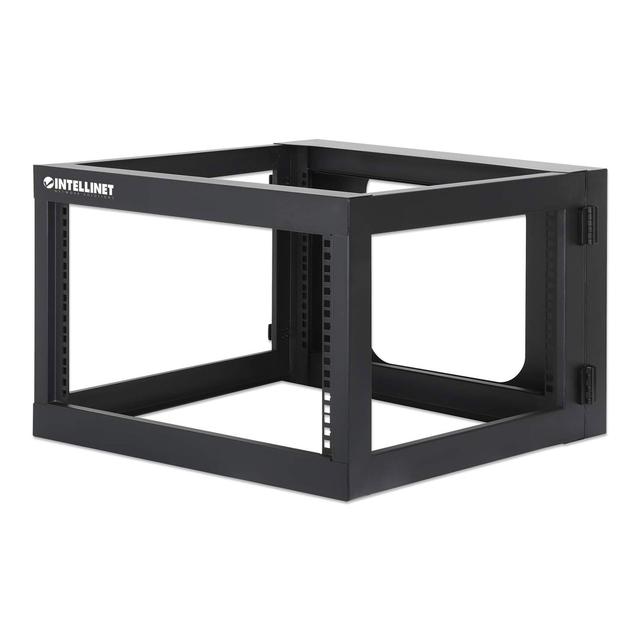 Intellinet 716031 19" 6U Wall Mount Open Frame Network Rack - Rear-Hinged Swing Frame