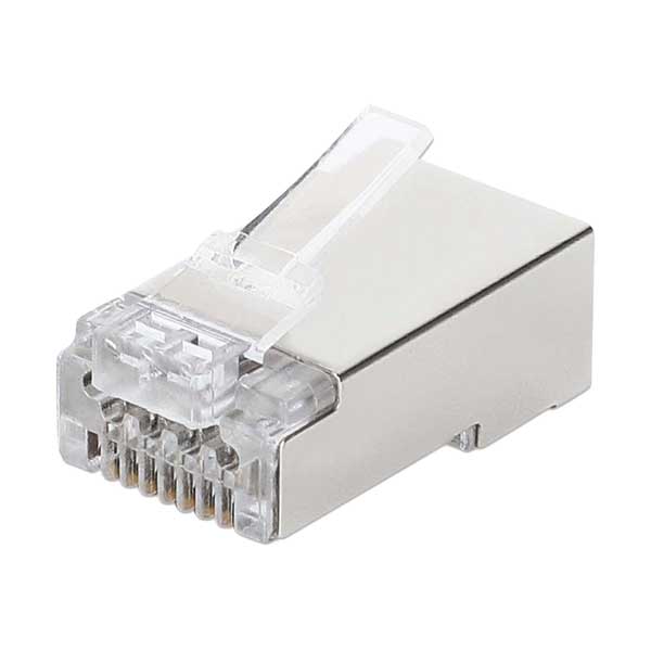 Intellinet CAT6a FastCrimp 10G Shielded RJ45 Modular Plugs - 100-Pack (791366)