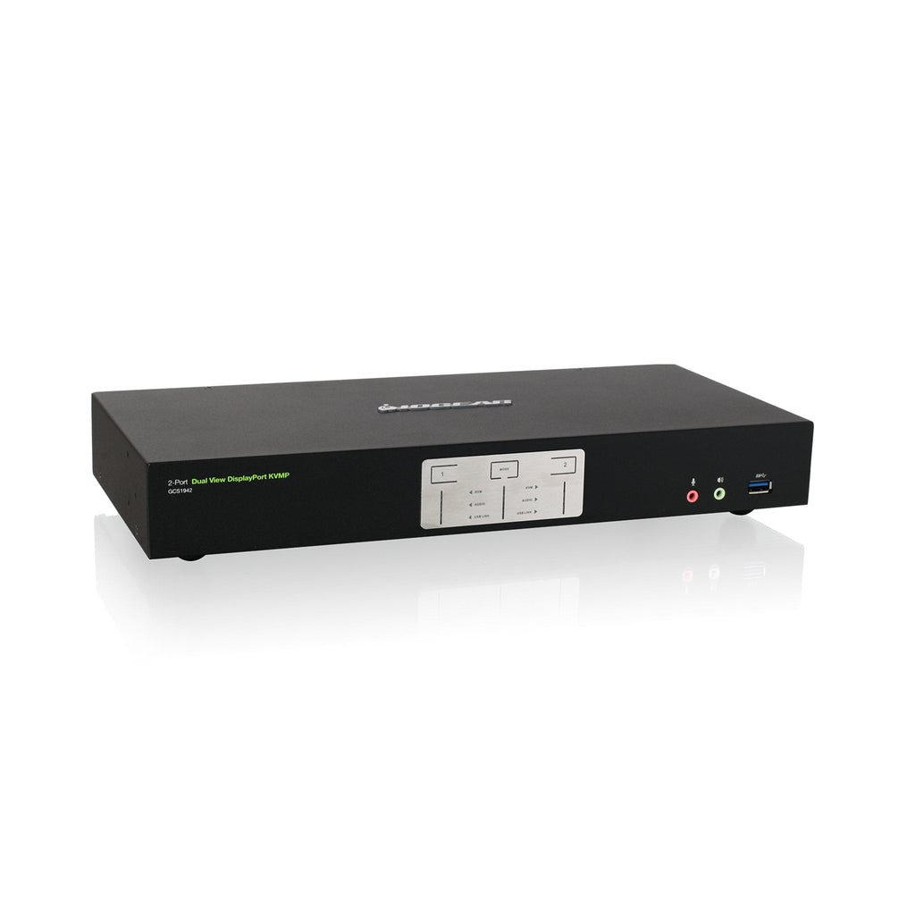 IOGEAR GCS1942 2-Port 4K Dual View DisplayPort KVMP with USB 3.0 Hub and Audio